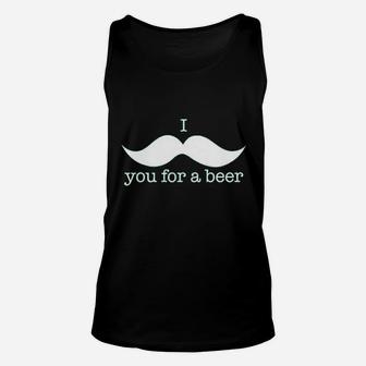 I Mustache You For A Beer Unisex Tank Top | Crazezy DE