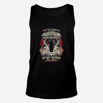 I Once Took A Solemn Oath Against All Enemies Foreign Domestic Shirt Unisex Tank Top - Thegiftio