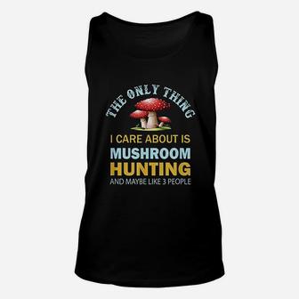 I Only Care About Mushroom Unisex Tank Top | Crazezy CA