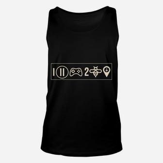 I Paused My Game To Be Here Funny Video Game Humor Joke Unisex Tank Top | Crazezy DE
