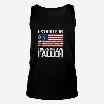 I Stand For Those Who've Fallen Unisex Tank Top | Crazezy DE