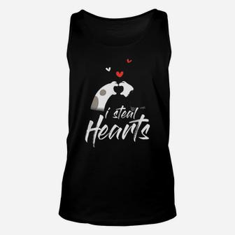 I Steal Hearts Valentine's Day For A Cat Unisex Tank Top - Monsterry DE