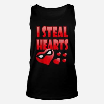 I Steal Hearts Valentines Day Love Unisex Tank Top - Monsterry AU