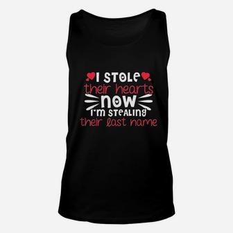I Stole Their Hearts Now Unisex Tank Top | Crazezy
