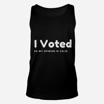 I Voted Unisex Tank Top - Monsterry UK