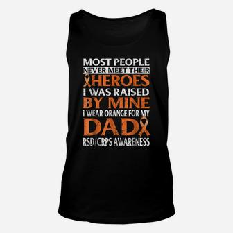 I Wear Orange For My Dad Rsdcrp Awareness T Shirt Unisex Tank Top | Crazezy DE