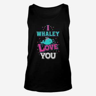 I Whaley Love You Valentines Day Gift Happy Valentines Day Unisex Tank Top - Seseable
