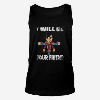 I Will Be Your Friend Back To School Superhero Unisex Tank Top | Crazezy