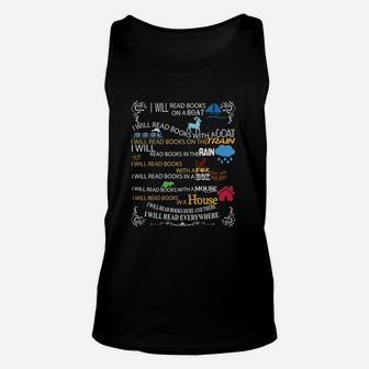 I Will Read Books On A Boat And Everywhere Reading Unisex Tank Top | Crazezy CA