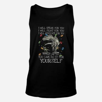 I Will Speak For You I Will Fight For You Unisex Tank Top - Monsterry DE