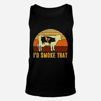 I Would Smok That Vintage Funny Bbq Grilling Party Unisex Tank Top | Crazezy DE