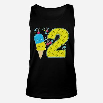 Ice Cream Second Birthday Unisex Tank Top | Crazezy DE