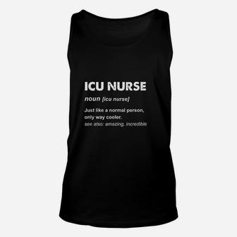 Icu Nurse Unisex Tank Top | Crazezy CA