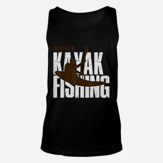 Id Rather Be Kayak Fishing Cute Love To Kayak Gift Unisex Tank Top - Thegiftio