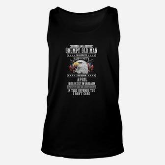 Im A Grumpy Old Man Born In April Fathers Day Unisex Tank Top | Crazezy DE