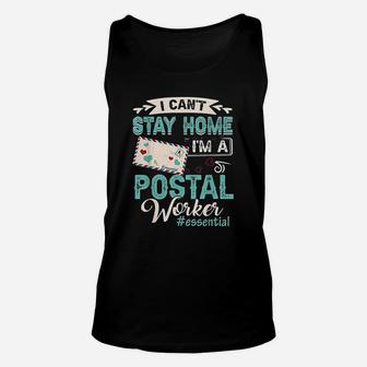 Im A Postal Worker Funny Mailman Essential Mail Lady Quote Unisex Tank Top | Crazezy