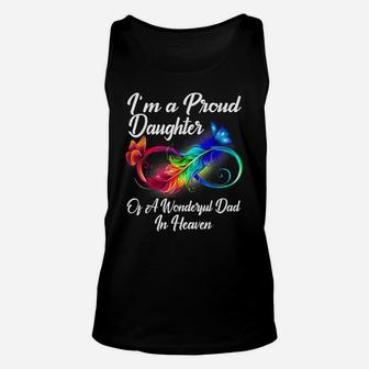 I'm A Proud Daughter Of A Wonderful Dad In Heaven Gifts Unisex Tank Top | Crazezy DE