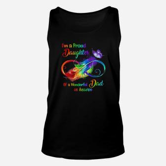 Im A Proud Daughter Of A Wonderful Dad In Heaven Unisex Tank Top - Monsterry UK