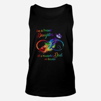 Im A Proud Daughter Of A Wonderful Dad In Heaven Unisex Tank Top | Crazezy