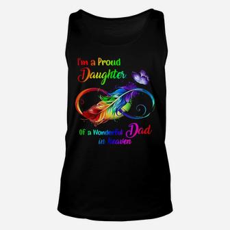I'm A Proud Granddaughter Of A Wonderful Dad In Heaven Unisex Tank Top - Monsterry DE