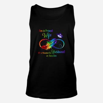 Im A Proud Wife Of A Wonderful Husband In Heaven Unisex Tank Top - Monsterry CA