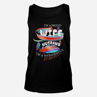 I'm A Proud Wife Of The Wonderful Husband In Heaven Unisex Tank Top - Monsterry