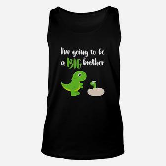 Im Going To Be A Big Brother Dinosaur Unisex Tank Top | Crazezy