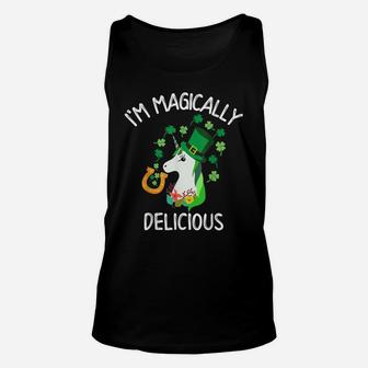I'm Magically Delicious Funny Lepricorn St Patrick Day Shirt Unisex Tank Top | Crazezy DE
