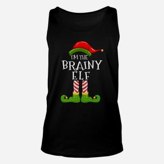 I'm The Brainy Elf Group Matching Family Christmas Pyjamas Unisex Tank Top | Crazezy