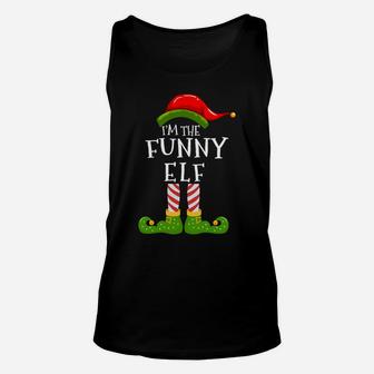 I'm The Funny Elf Group Matching Family Christmas Pyjamas Sweatshirt Unisex Tank Top | Crazezy
