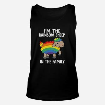 Im The Rainbow Sheep In The Family Lgbtq Pride Unisex Tank Top | Crazezy UK