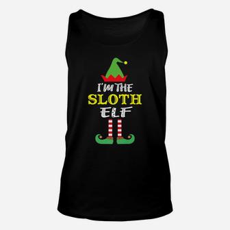 I'm The Sloth Elf Matching Group Christmas Party Xmas Unisex Tank Top | Crazezy UK