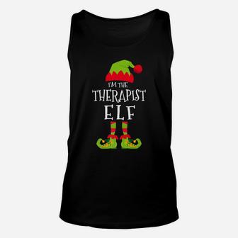 I'm The Therapist Elf Funny Matching Christmas Costume Unisex Tank Top | Crazezy CA