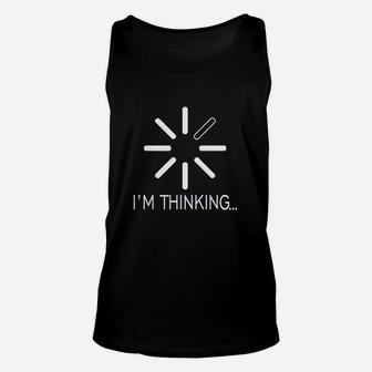 Im Thinking Unisex Tank Top - Thegiftio