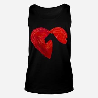 In My Heart Valentine's Day Silhouette Wire Fox Terrier Unisex Tank Top - Monsterry UK