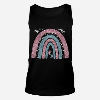 In October We Wear Pink And Blue Pregnancy Infant Loss Unisex Tank Top | Crazezy