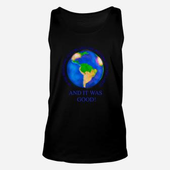 In The Beginning God Created The Heavens And Earth Unisex Tank Top - Thegiftio UK