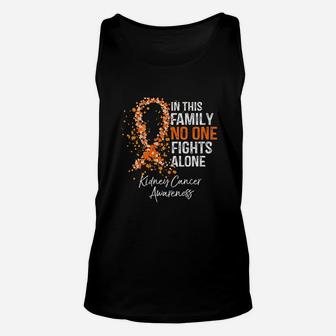 In This Family No One Fights Alone Unisex Tank Top | Crazezy UK