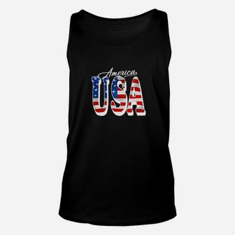 Independence Patriotic America Usa Flag Memorial 4Th Of July Unisex Tank Top - Monsterry