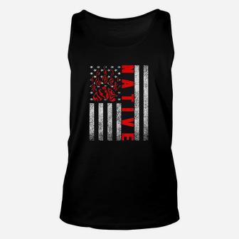 Indigenous Peoples Day Indian Native American Flag Bear Paw Unisex Tank Top | Crazezy