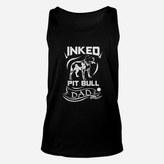 Inked Pit Bull Dad Unisex Tank Top | Crazezy DE
