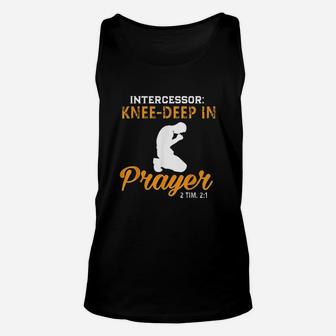 Intercessor Knee Deep In Prayer Unisex Tank Top - Thegiftio