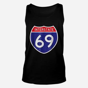 Interstate 69 Unisex Tank Top | Crazezy