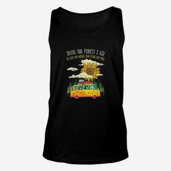Into The Forest I Go Hippie Peace Vintage Costume Hippy Gift Unisex Tank Top | Crazezy