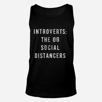 Introverts The Og Social Distancers Unisex Tank Top | Crazezy