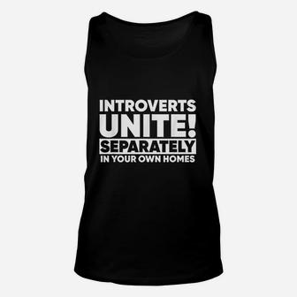 Introverts Unite Unisex Tank Top | Crazezy