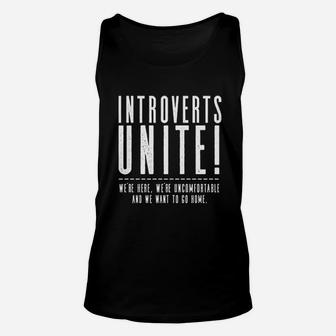 Introverts Unite Unisex Tank Top | Crazezy