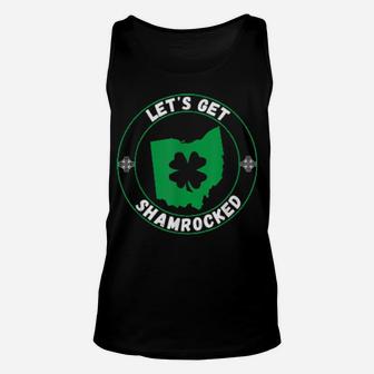 Irish American Ohio Map St Patricks Day Costume Unisex Tank Top - Monsterry AU