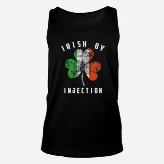 Irish By Injection Cute Ireland Celebration Funny Gift Unisex Tank Top - Thegiftio