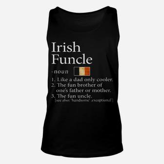 Irish Funcle Noun Like A Dad Only Cooler Unisex Tank Top - Monsterry CA